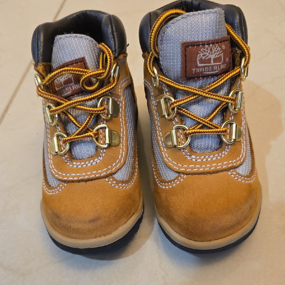 Timberland Kids Brown and Gray Boots